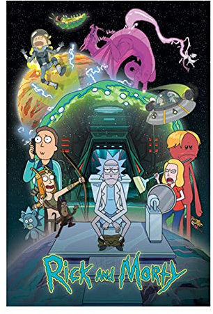 Pyramid International Rick and Morty Poster Season 5 Toilet Adventure