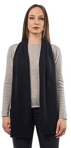 Dalle Piane Cashmere - Schal aus 100% Kaschmir - Made in Italy - für Mann/Frau, Farbe: Blau, Einheitsgröße