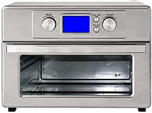 Forno elettrico da tavolo Mini forno elettrico da 25 litri 1800 W Frittura ad aria multifunzione per uso domestico Barbecue Cottura al forno Vaso per frutta secca Forno in acciaio inossidabile tutto