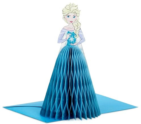 Hallmark Paper Wonder Frozen Disney Princess Pop Up Geburtstagskarte (Honeycomb Elsa) für Geburtstage, Ermutigung, alle Anlässe