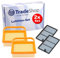 Trade-Shop Lot de 2 filtres à air avec filtre supplémentaire pour tronçonneuse à essence Stihl TS 410 TS 420 Remplace 42381404402 42381404403 42381404404
