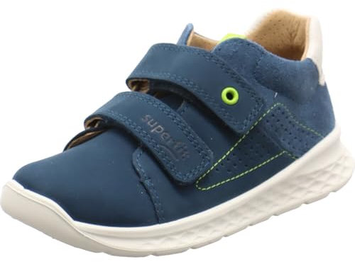 Superfit Jungen Breeze 1000374 Lauflernschuh, Blau Hellgrün 8020