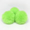 SYSUII 10 Stück Kunstfell Bommel 8cm Kunstfell Fellbommel Pompon Pom Ball DIY Fell Pom Poms für Damen Tasche Mützen Anhängern Dekoration Schlüsselanhänger Charms Strickmütze Zubehör -grün