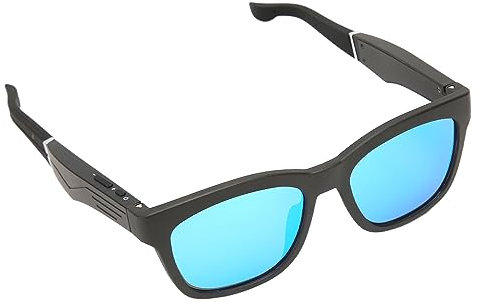 Gafas Inteligentes, Gafas de Sol con Audio Bluetooth para Hombres y Mujeres, Gafas de Música de Oído Abierto de Conducción ósea, Reducción de Ruido BT 5.0 Gafas de Sol (Azul)