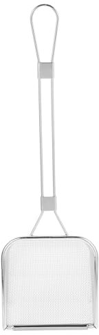 DEARMAMY Square Mesh Skimmer 304 Stainless Steel Colander Spoon Fry Ladle Skimmer Oil Fat Skimmer Fryer Scoop for Cooking Frying Kitchen Gadgets Silver, 708LIE09F23M7U