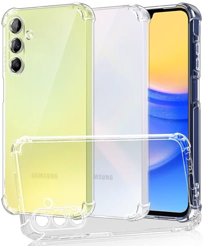 SineOrdo Cover compatible con Samsung Galaxy A15 5G / 4G Custodia, Ultra Sottile Custodia Samsung Galaxy A15 5G / 4G Cover Silicone TPU Case - Trasparente