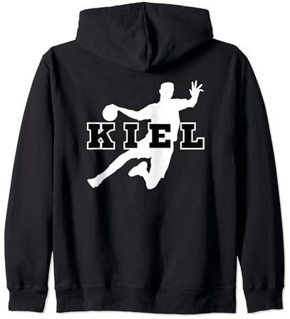 Kiel Handball Mannschaft Verein Fan Schleswig-Holstein weiss Kapuzenjacke