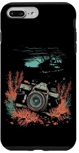 Coque pour iPhone 7 Plus/8 Plus Appareil photo sous-marin pour photographe plongeur