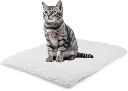 Winter Fleece Super Soft Self Heating Pet Blanket Bed Pad Mat Dog Warm Comfortable Self Warming Cushion Quick Clean for All Medium Size Pets