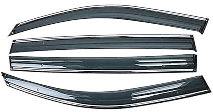 AZIKEN Windabweiser Regenabweiser Für Polo MK4 9N Fließheck 2001-2009 Auto Fenster Sonne Regen Schatten Visiere Schild Shelter Schutz Abdeckung Trim Aufkleber