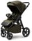 Xplode Chrome Kinderwagen bis 22 kg, isolierter Fußsack, Flaschenhalter, Regenschutz und Moskitonetz, Magnetschnalle, Chromoberflächen (Dusty Khaki)