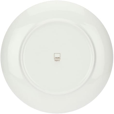 Thun - Set 2 piatti piani in porcellana, diametro 27 cm, collezione Happy Elegance