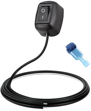 Flaconi Interruttore Dell'auto,Interruttore 12v,Interruttore a Pulsante Adesivo per Automobile,Interruttore on Off 12v,Interruttori 12v con 1m Cavo,Adatto per Fendinebbia