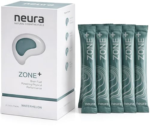 Neura - Zone+ - Natural Brain Supplement Nootropic for Alertness & Energy - Green Apple Flavour - Dosed Green Tea & Guayusa - Sugar-Free, Vegan - 20 Sachets - Supplements for Men and Women