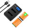 AKTTKA NP-BX1 1380mAh Rechargeable Camera Battery (Pack of 2) and Dual Charger with Type-C Input and LCD Display - Compatible with Sony ZV-1, DSC-HX80, HX90V, HX95, RX1, RX100, FDR-X3000