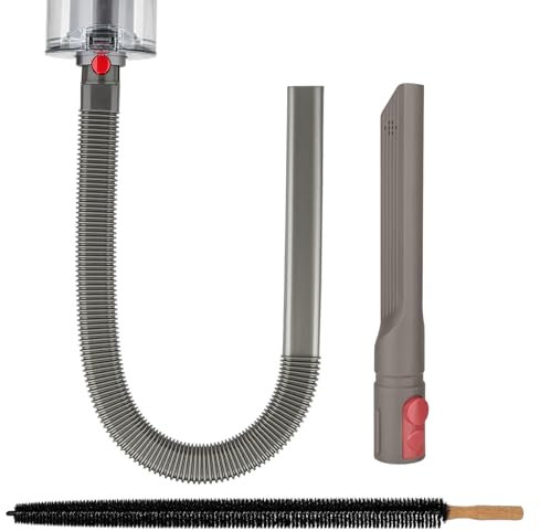 RTop Dryer Vent Vacuum Atttachments and Crevice Tool for Dyson Gen 5 V15 V12 V11 V10 V8 V7 Detect Absolute Cyclone Outsize Slim Vacuum Cleaner Flexible Nozzle Hose Dryer Lint Remove Tool Cleaner Kit