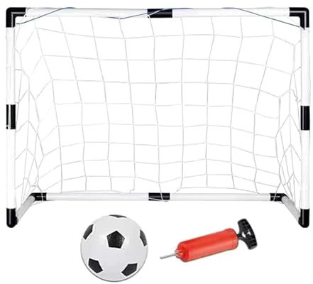 Mini Soccer Net, Toddler Football Goal, Small Soccer Goals for Kids, Indoor and Outdoor Use, Ideal for Football Training, (1 Goal Set), Perfect for Backyard and Playground