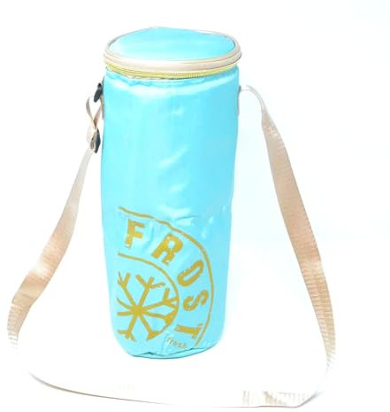 Thermal Bag for 2 Litres Bottle, Light Blue, with Shoulder Strap, Cooler 2L 4L.