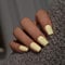 KQueenest Press on Nails Lot de 28 faux ongles courts et moyens à coller - Jaune pastel - Couleur unie - Carrée - Avec colle - Cercueil clair - Pour femme