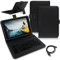 NAUCI Tablet Hülle kompatibel mit Tabwee T90 / W90 Tasche Tastatur Bluetooth Keyboard QWERTZ Schutzhülle Cover Schutz Case, Farben:Schwarz