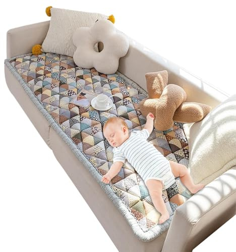 Couch-Schonbezug – Baumwolle Garten Chic Couchüberzüge schützend – bequemer Schonbezug multifunktionaler rutschfester Bezug für Sofa, Boden und Kopfteil