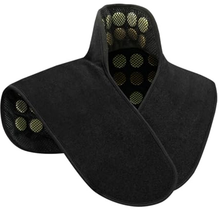 UTK Coussins chauffants infrarouges lointains pour le cou, les épaules et le dos, chaud jusqu'à 70,6 °C, coussin chauffant pour le cou et les épaules avec 84 jade naturel, 24 minuteries et arrêt