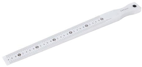 Aumotop Herramienta de Medición de Calibre Separación Cónica Hecha Acero Inoxidable, Medición Precisa 0,05 Mm, Ideal para la Construcción, Trabajadores Ferroviarios, Rango 0,4-6 Mm