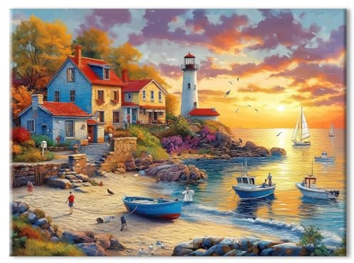 Puzzle 1000 Teile Landschaft Klassische Puzzle Erwachsene 70 X 50cm, 1000-Teile-Puzzle Geeignet als Wanddekoration und Geschenk mit 1:1-Poster und Geschenkbox