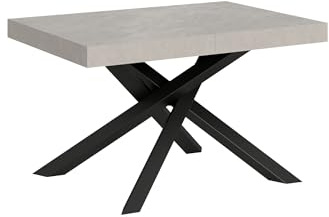 Itamoby Ausziehtisch 120/380 x 90 cm Volantis Cashmere Beine Anthrazit