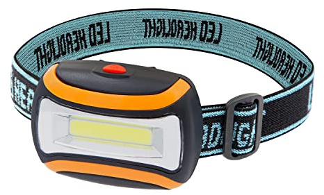 Milestone Camping Super Bright, Waterproof, Lightweight & Comfortable Head Torch - Headlamp Perfect for Running, Walking, Camping, Reading, Hiking, Kids, DIY & More, Battery Operated