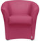 Totò Piccinni Poltrona POZZETTO Imbottita Artigianale in Ecopelle Design Made in Italy (Fucsia)