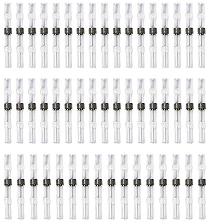 Eagles 50pcs Cosses Electriques Souder Gaine Thermorétractable Terminaux Cuivre Electrique, Fil Câble Connecteur,Blanc