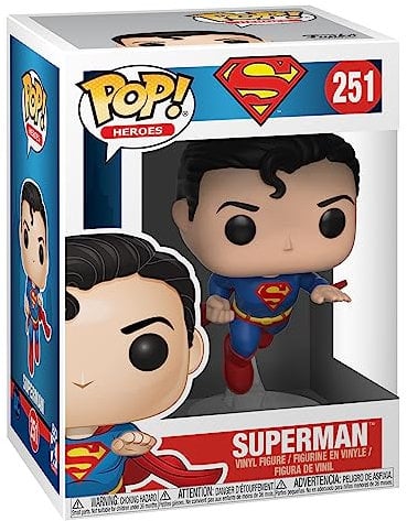 Funko POP! Heroes: Superman - Flying Superman - (80th Anniversary) - DC Comics - Vinyl-Sammelfigur - Geschenkidee - Offizielle Handelswaren - Spielzeug Für Kinder Und Erwachsene - Comic Books Fans