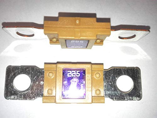 2x Flachstecksicherung Mega-Sicherung 225A / 32V / natur