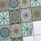 creatisto Mosaik-Fliesen Fliesensticker Fliesenfolie - Hochwertige Aufkleber Sticker für Fliesen I Klebefliesen Deko Folien für Fliesen Ornament in Bad u. Küche (15x20 cm I 6 -Teilig)