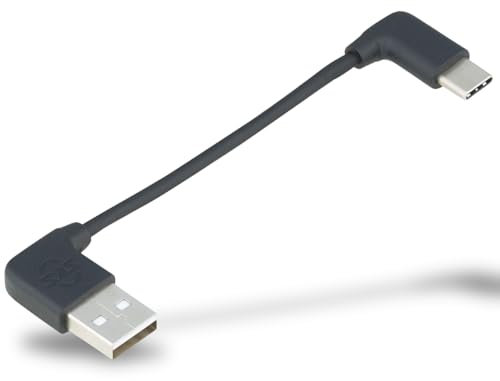 SKS GERMANY COMPIT KABEL Typ C USB, kurzes Ladekabel mit Winkelstecker, Android und Apple (Zubehör für das COMPIT-System, zum Aufladen mit der COM/UNIT Powerbank, praktisch und unauffällig)