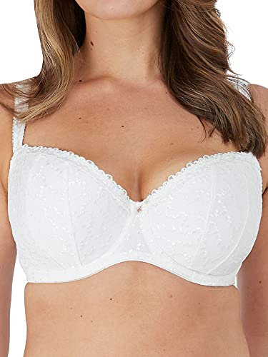 Fantasie Women's Ana Underwire Padded Half Cup Bra, Opaque, White, 36DD