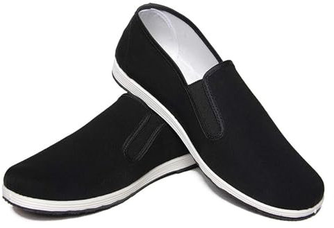 Mnixy BNOL Damen Chinois Kung Fu Tai Chi Chaussure, Semelle en Caoutchouc, Noir