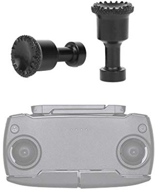 DJFEI Fernbedienung Teleskop Rocker Joystick für DJI Mavic Mini, 1 Paar Aluminium Legierung Joystick Schutzhülle Control Stick Ersatz Zubehör für DJI Mavic Mini (Schwarz)