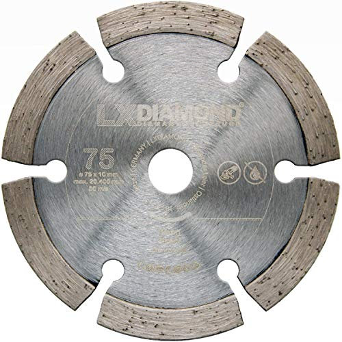 LXDIAMOND Diamant-Trennscheibe 75mm x 10mm Premium Diamantscheibe für Beton Ziegel Universal passend für Akku Winkelschleifer 76mm