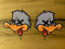 24/7stickers #867 / 2X Adler Duck Aufkleber je 9x8,5cm Racing Biker Motorrad Sticker Tank Oldtimer Oldschool Vintage Custom Bike