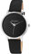Just Watch Ella Damen-Uhr Echt Leder Dornschließe Analog Quarz elegant JW10093 (schwarz)