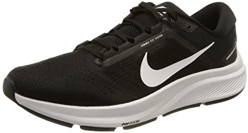 NIKE Air Zoom Structure 24, Zapatillas para Correr Hombre, Negro (Black/White), 45.5 EU