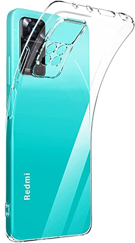 Captor Xiaomi: Redmi Note 11 Pro Hülle Durchsichtig TPU-Silikon - Handyhülle Xiaomi: Redmi Note 11 Pro Case ultradünn, Anti-vergilbend Schutzhülle
