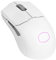 Cooler Master MM712 Wireless Gaming Mouse White with Adjustable 19,000 DPI, 2.4GHz and Bluetooth, Ultraweave Cable, PTFE Feet, RGB Lighting and MasterPlus+ Software
