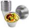 Anka Marka 24 pcs Dipping Bowls - Stainless Steel Sauce Cups - 2.5 oz - 75ml Big Size Metal Ramekins - Ideal for Tapas Dishes, Snacks, Sauces and Soy Sauce Dish (ANK-024)