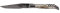 Forge De Laguiole Taschenmesser mit polierter Klinge und Hirschhorn Griff - Gr.los