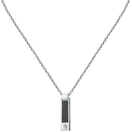 Maserati Herrenhalskette aus Stahl, Schwarz IP, Gelbgold IP, Iconic Collection JM423AVD19
