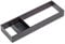 EMUCA - Organizadores de cajones, Organizador cajón baño, Armario, Maquillaje y Cocina, Separadores de cajones, 150x470 mm, Gris Antracita, Acero y Madera
