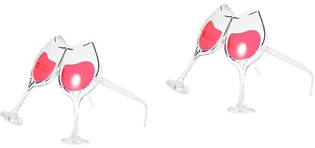 Garneck 2 STK Party-Brille Halloween-Cosplay-Brille Halloween-Brille Verrückte Verrückte Brillen Schnapsgläser Weingläser Lustig Dekorative Gegenstände